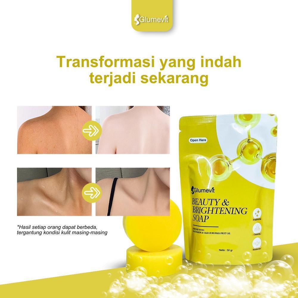 [S3] Glumevit Beauty & Brightening Soap 10X Lebih Cepat Putihkan Kulit Alami Cerah Glowing Sejak Pem