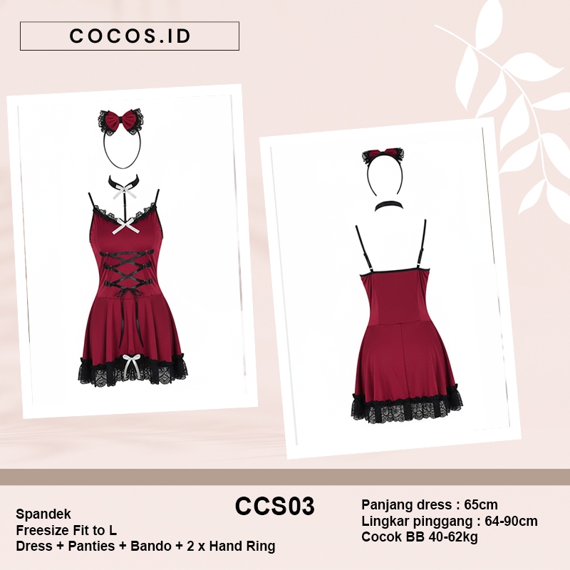 Cocos CCS03 Dress Kostum Miad Baju COsplay Pelayan Maid Dress