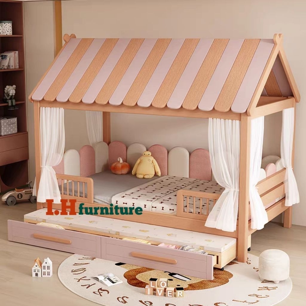 Tempat tidur anak terbaru , ranjang anak divan laci , ranjang anak laci murah