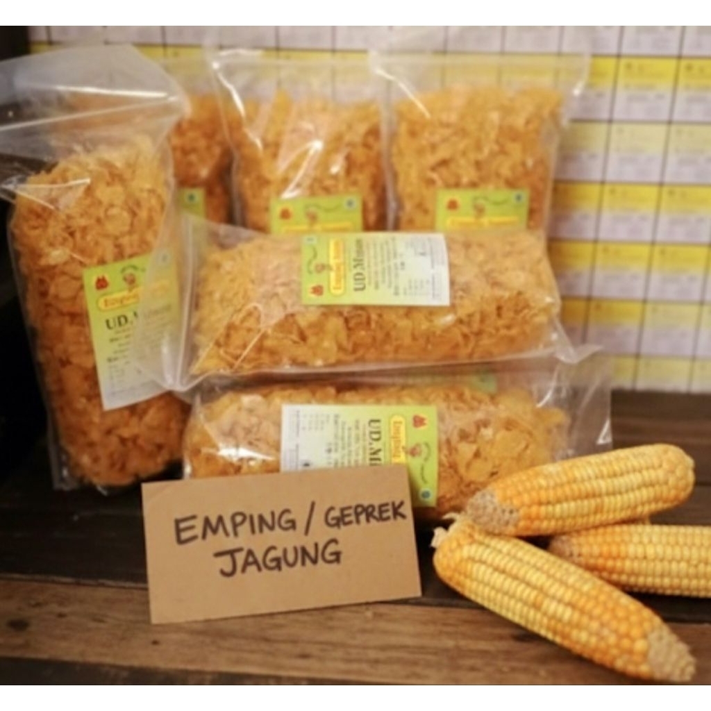 emping jagung / geprek jagung mentah UD Miroso GK