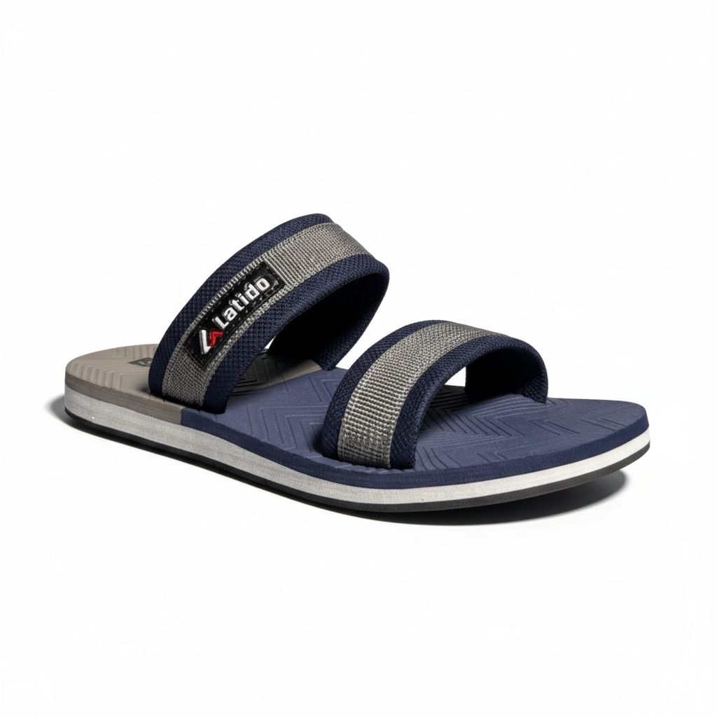Latido Sandal Pria Casual Kekinian Platfrom Sendal Ban Dua Super Ringan Sendal Karet