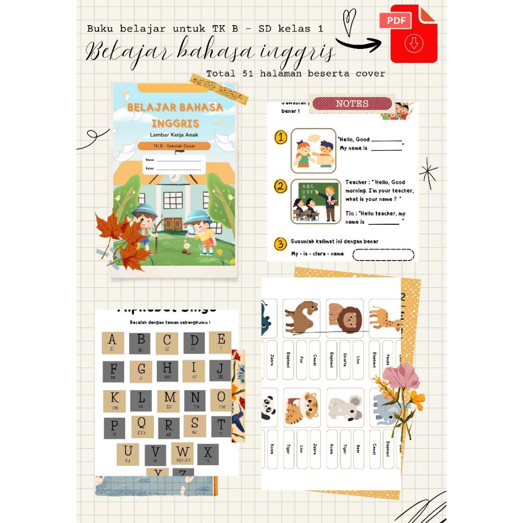 Lembar Kerja Anak - Worksheet Anak - Cooding belajar bahasa inggris