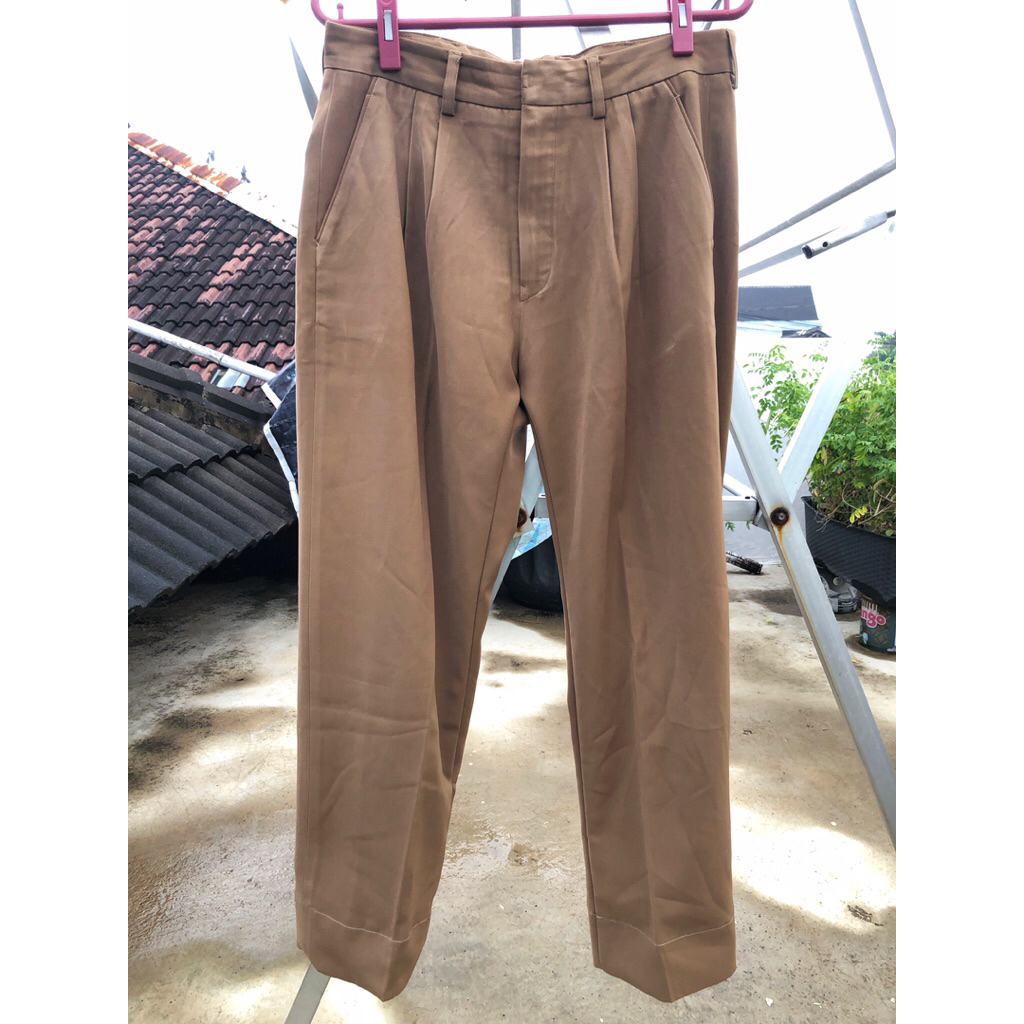 Celana Panjang Beige Bahan Formal Vintage Casual Preloved celana panjang casual vintage celana panja