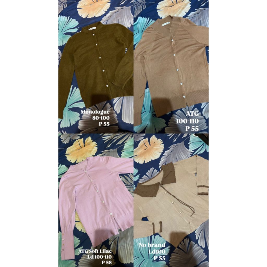 Cardigan Basic, Cardigan Inara, Cardigan ATG, Cardigan Monologue + ADM