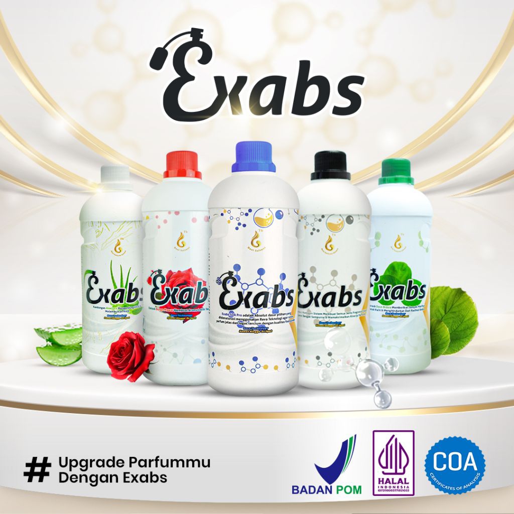 Exabs pelarut terbaik (halal)