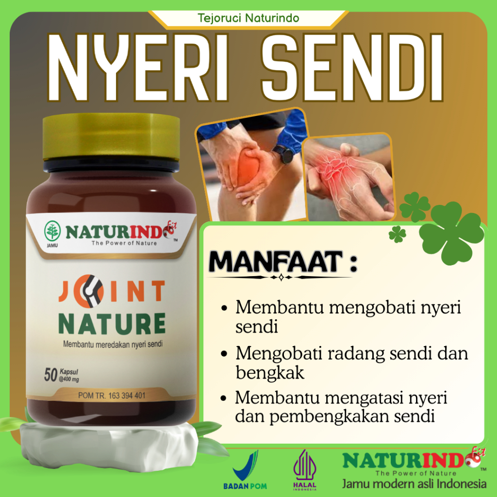 NYERI SENDI – JOINT NATURE Naturindo | Herbal Pendukung Kesehatan Sendi & Nyeri Sendi | BPOM