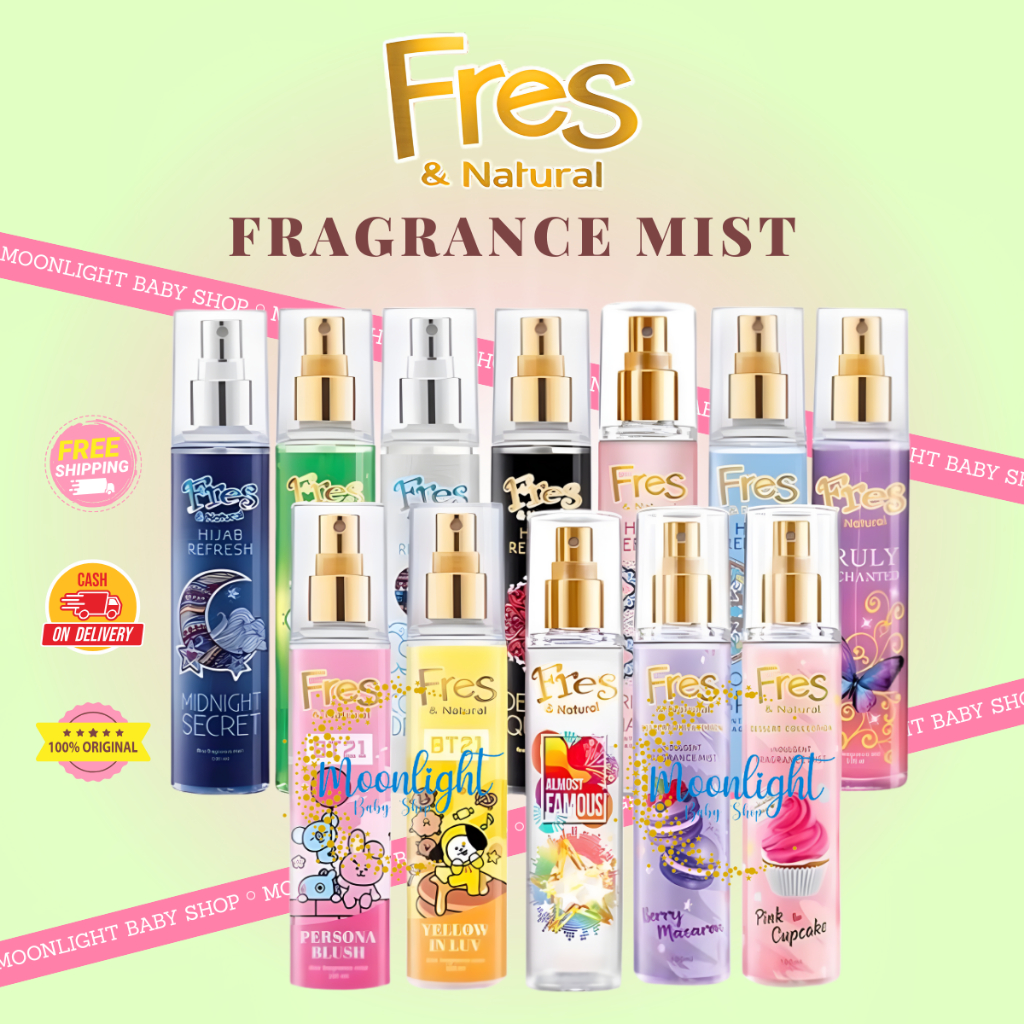 FRES & NATURAL Cologne Fine Fragrance Mist 100ml | Parfum Cologne | Parfume Unisex | Minyak Wangi