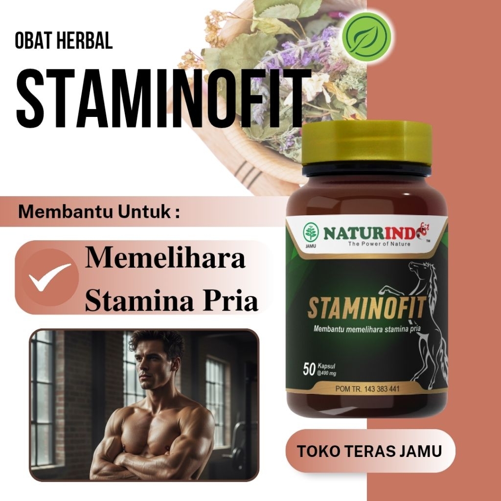 Naturindo Staminofit Suplemen Obat Herbal Kuat Pria Menjaga Stamina Pria