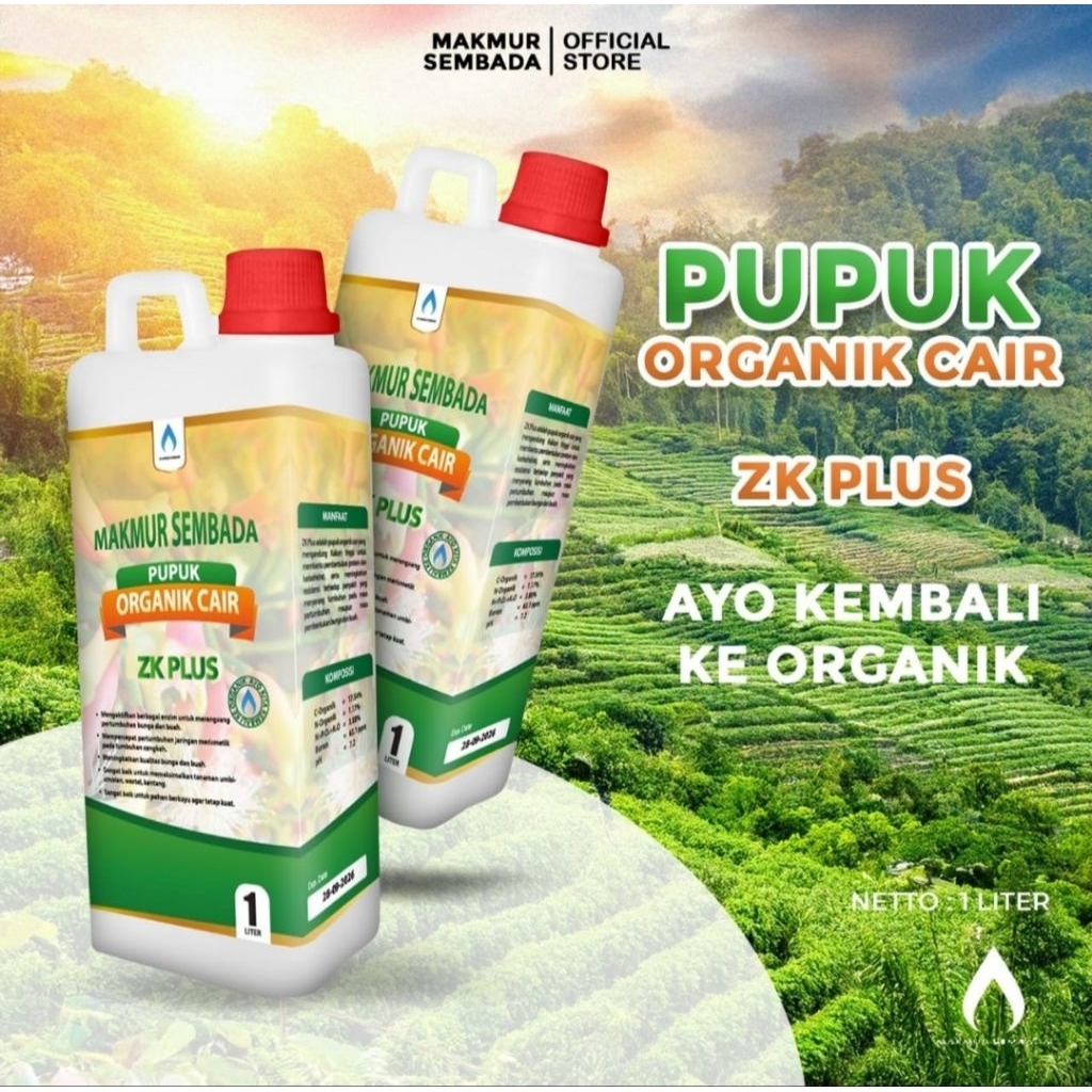POC ZK Plus 1 liter Pupuk Organik Cair Makmur Sembada