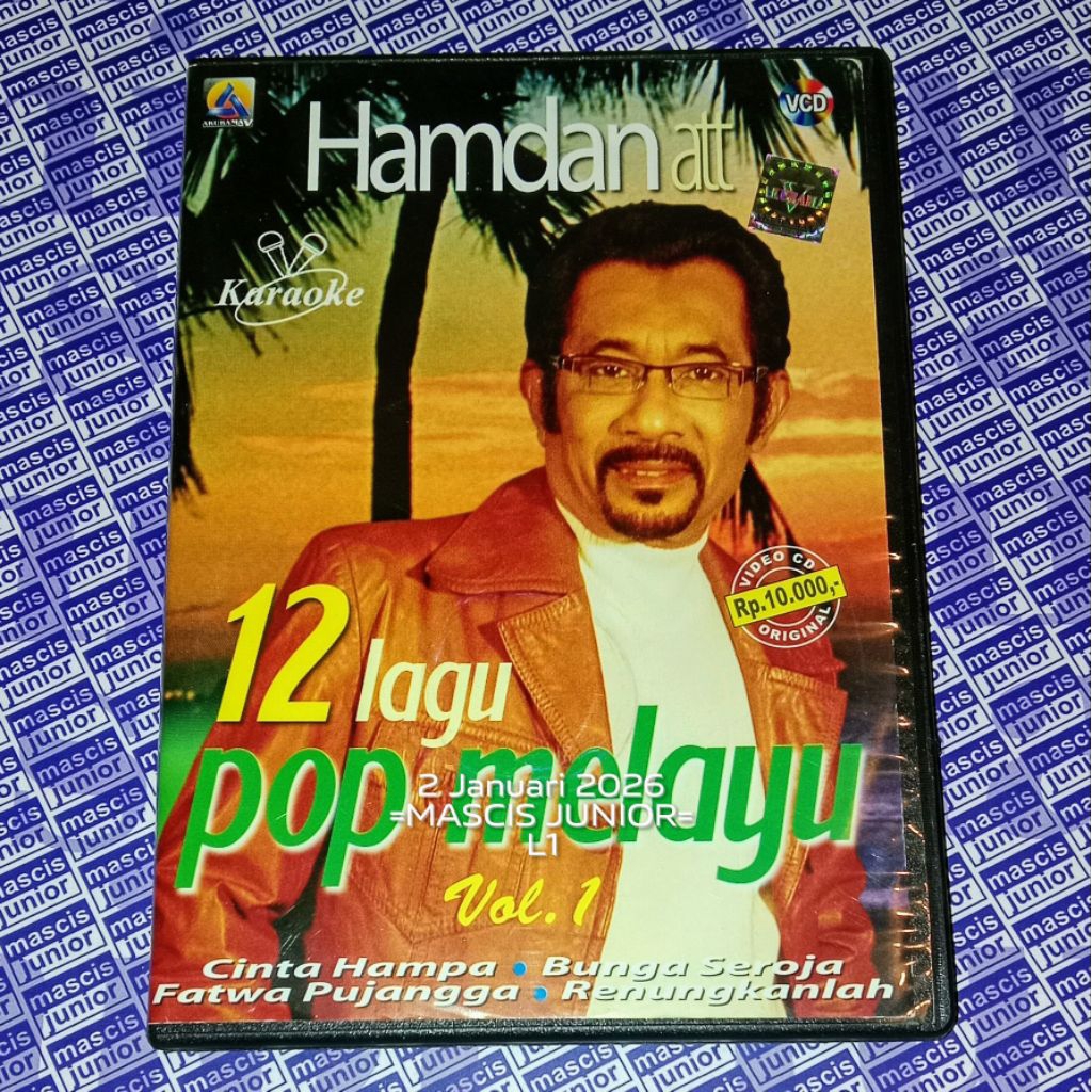 VCD Hamdan ATT - 12 Lagu Pop Melayu Vol. 1 V CD Karaoke