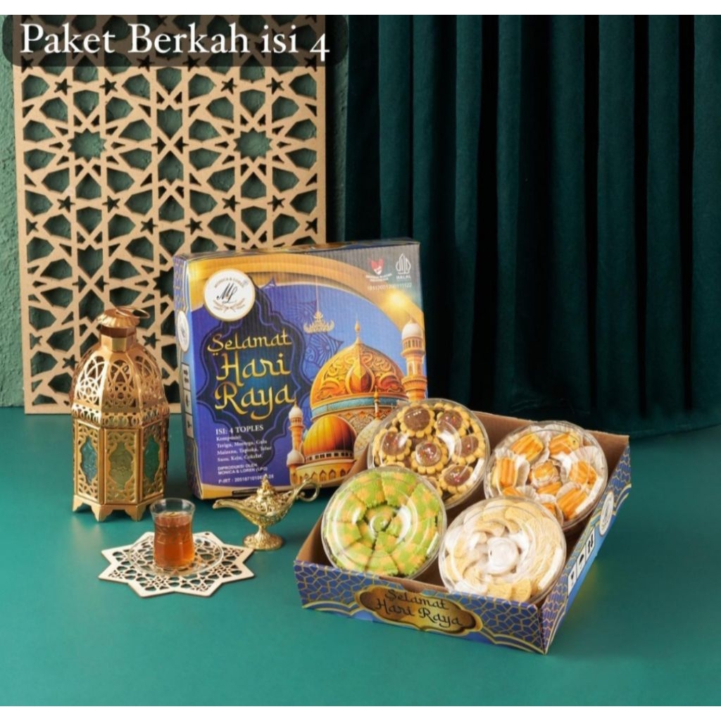 PAKET HAMPERS KUE KERING ISI 4 TOPLES