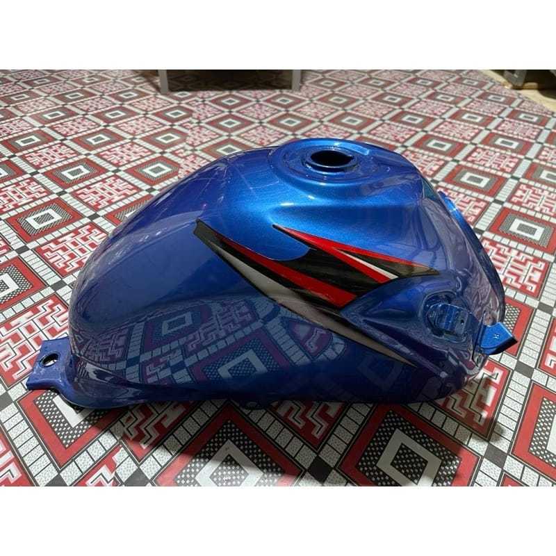 Tangki Honda Megapro Monoshock Karbu Original Copotan Cat Repain -Warna Biru
