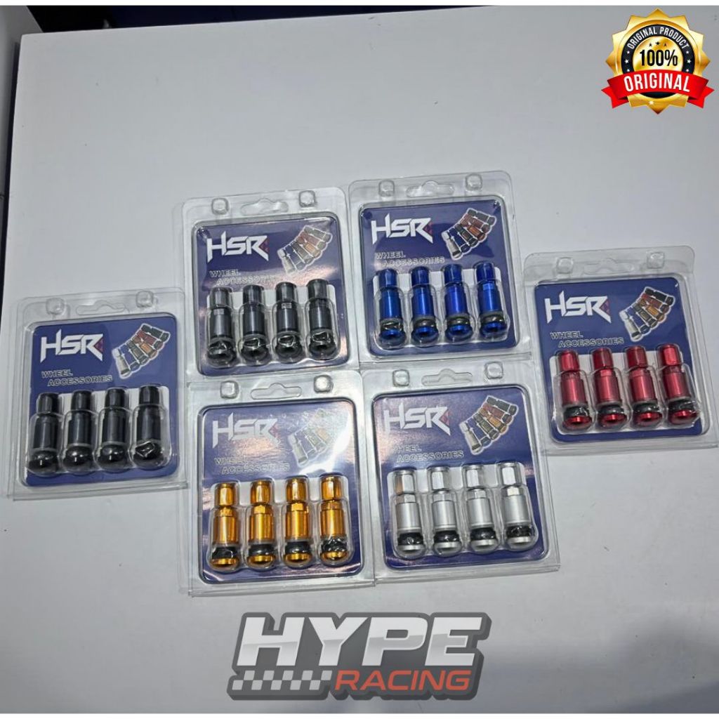 Pentil Tubles Universal Alloy HSR Warna Variasi Keren Murah Berkualitas (isi 4pcs)