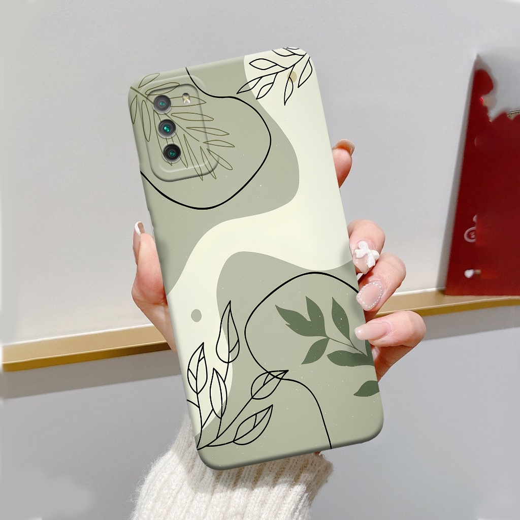 Case Xiaomi Poco M3 4G - ORORA - Casing Poco M3 - Motif case Abstrak - Softcase Poco M3 4G Pelindung