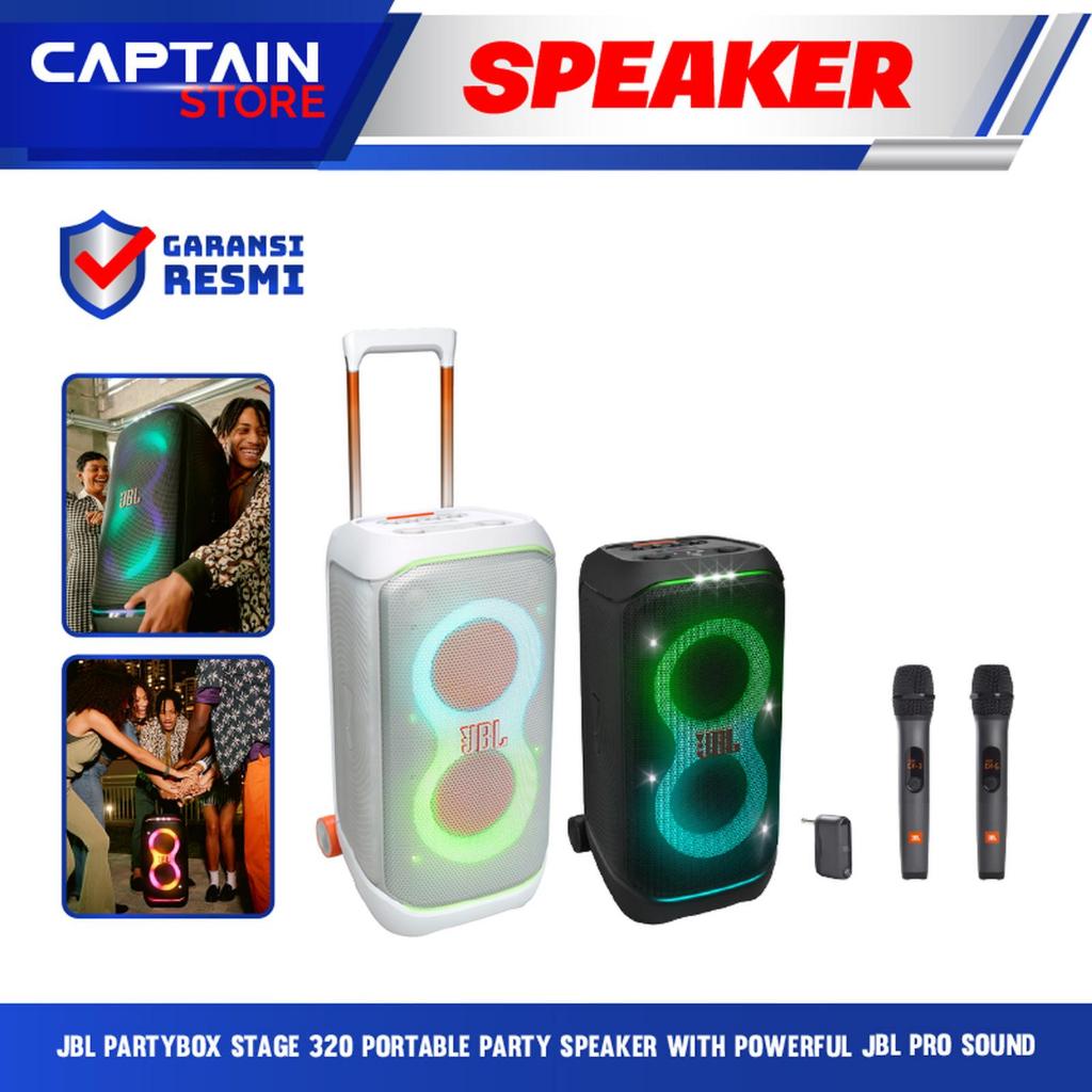 JBL PartyBox Stage 320 / Partybox Club 120  Portable party speaker with powerful JBL Pro Sound - JBL