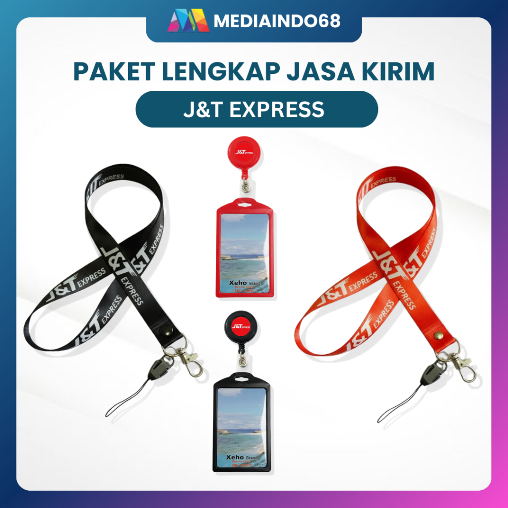 Lanyard JASA KIRIM J&T EXPRESS Id Card Paket Murah