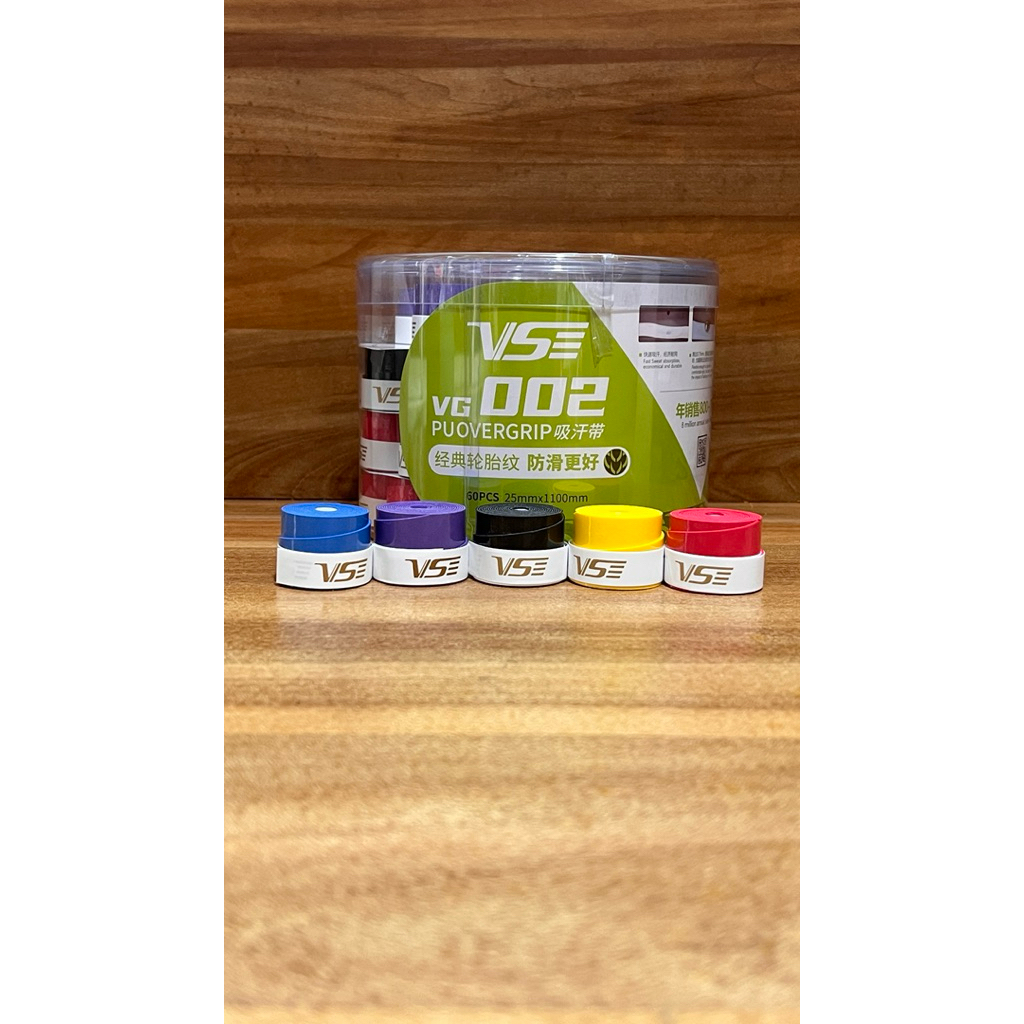 Grip Raket Badminton VSE - VG 002 Vension Grip Raket Badminton Karet Tipis