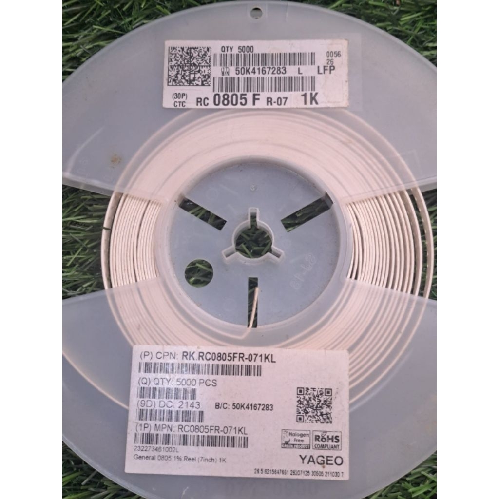 resistor smd 0805 1k orginal yageo