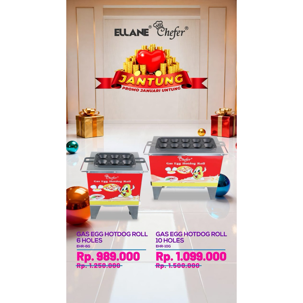 MESIN SOSTEL 10 LUBANG GAS UNTUK CETAKAN SOSTEL HOTDOG ROLL