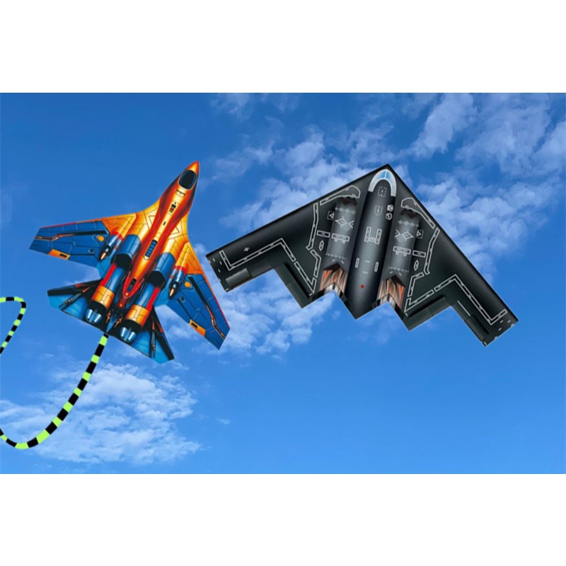 Layangan Pesawat Rudal Kapal Perang Bomber Bonus Tali Benang Layang-layang 100 Meter