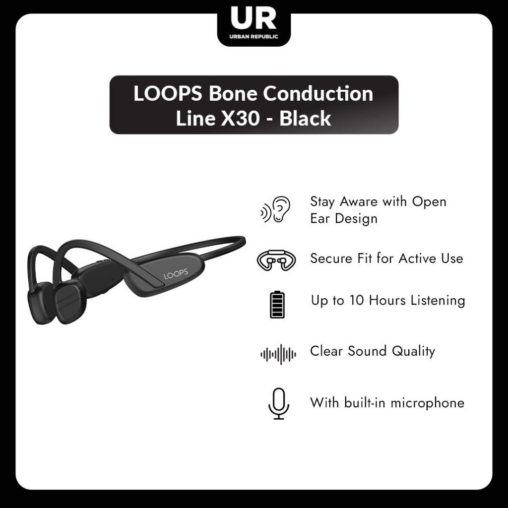 LOOPS Bone Conduction Line X30 - Black