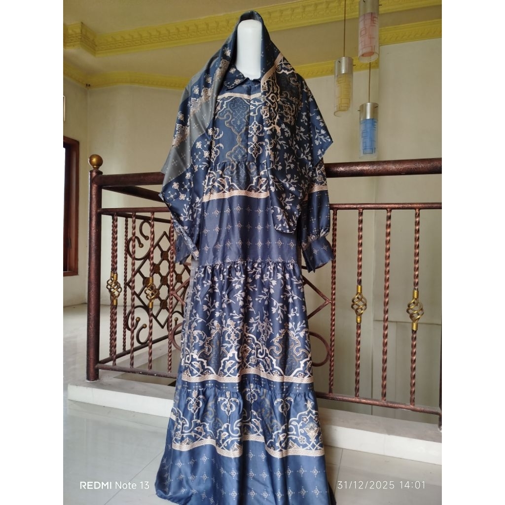 gamis set jilbab segi empat