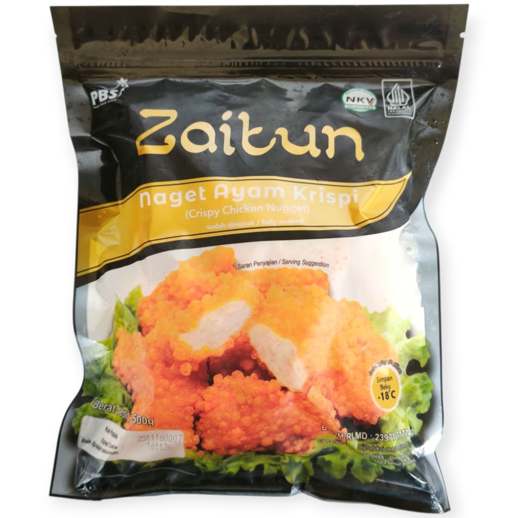 Zaitun Nugget Ayam Crispy 500 gr