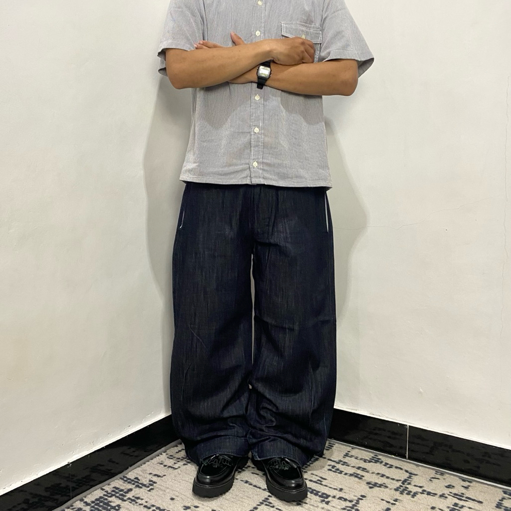 Polyteru Baggy dark blue jeans