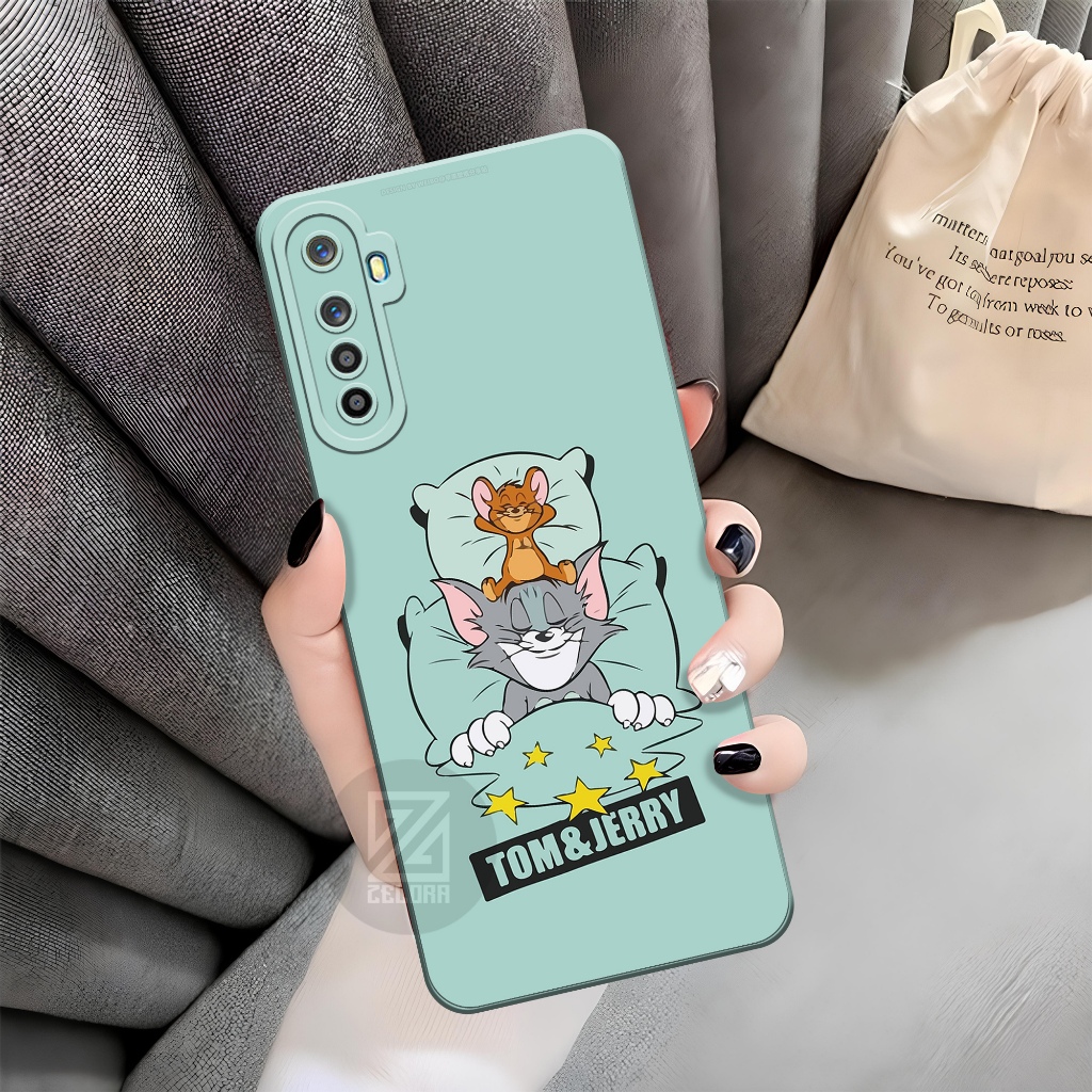Case Realme 5 / Realme 5i Fashion Case Tom And Jerry Softcase Realme 5/5I Terbaru Silikon Pro Camera
