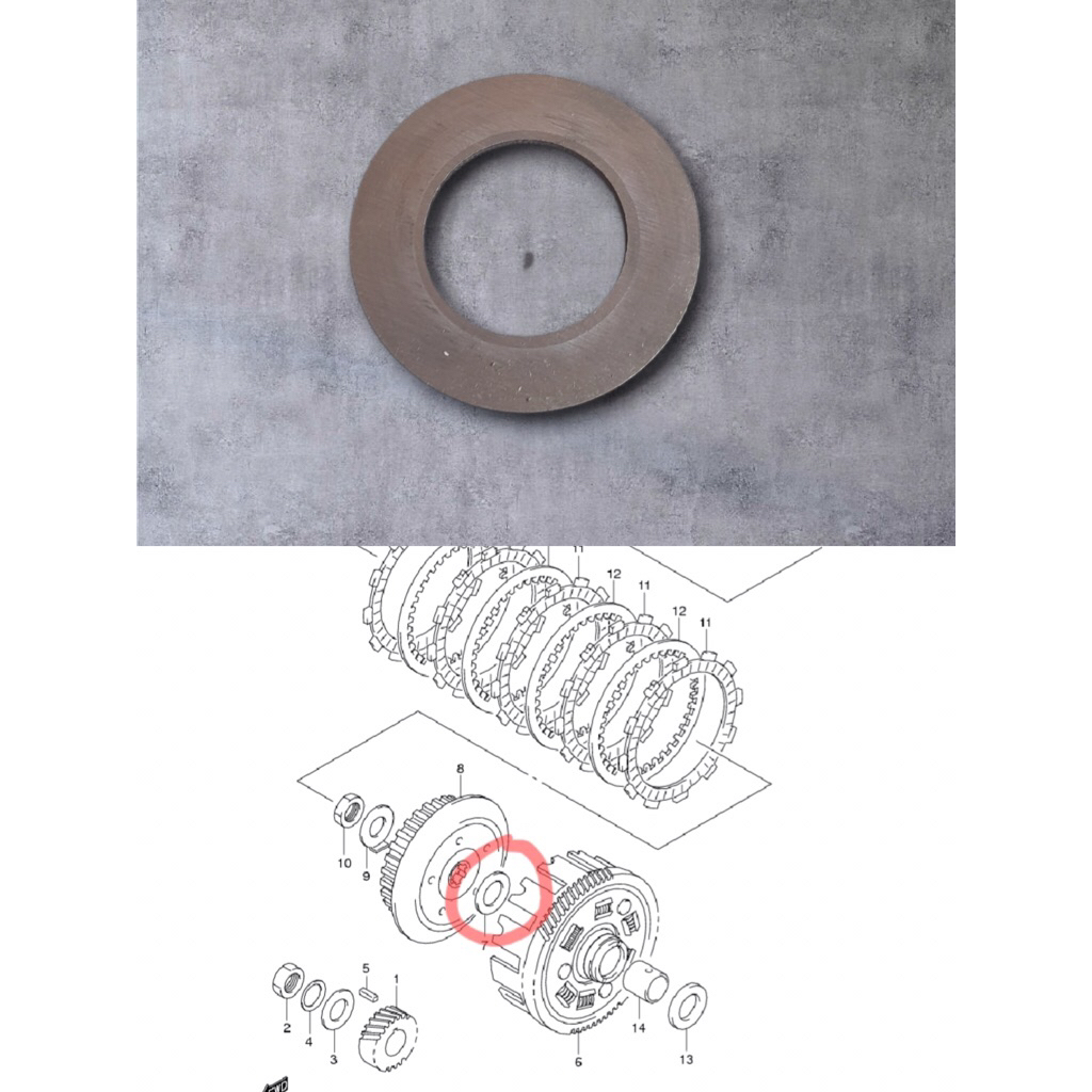 Ring Tengah Rumah Kopling Satria Fu Karbu Original Copotan