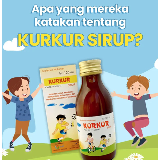 KURKUR SIRUP 120 ML Vitamin Anak untuk Pertumbuhan Optimal