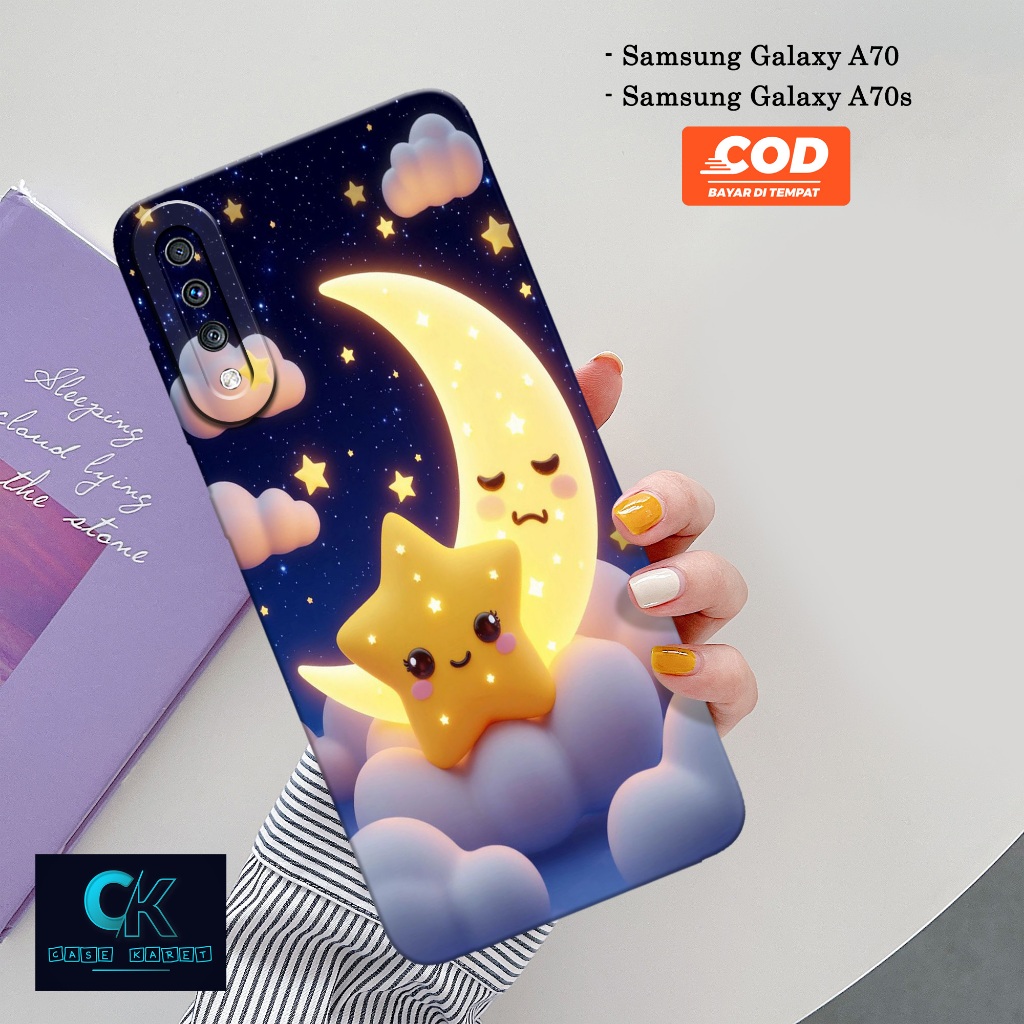 Case Samsung Galaxy A70 / A70s - Casing Kartun - Softcase Candy Case Full Color 3D Silikon TPU