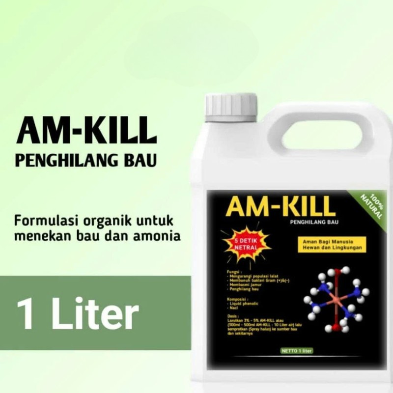 AM-KILL penghilang bau amoniak pada kandang AMKILL kemasan isi - 1 liter