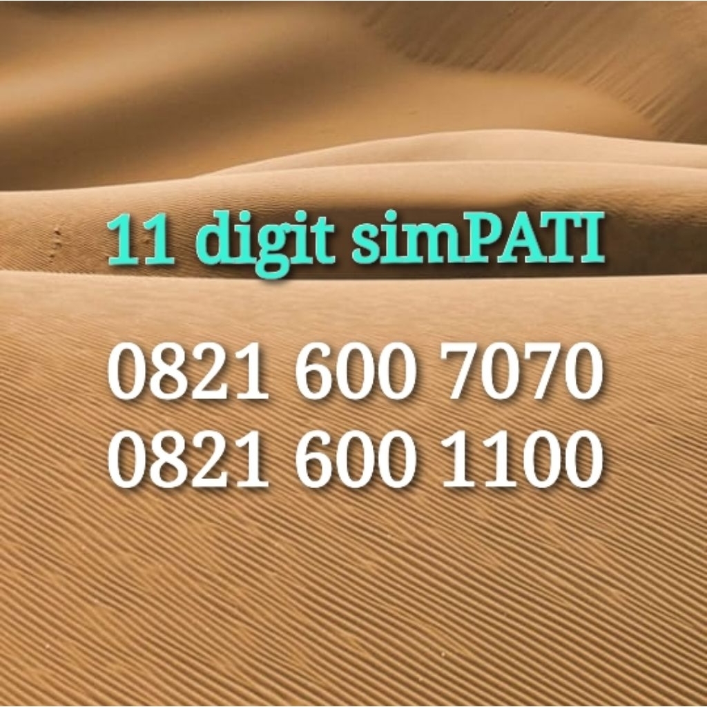 nomor cantik simpati 11 angka