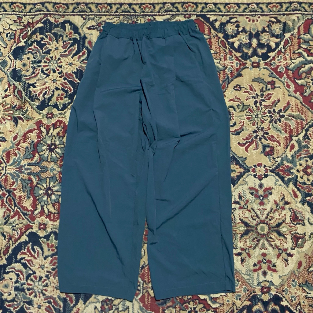 Slow Record House Nylon Pants Biru Size S W33-42 P88 LPaha33 OL25 Lingkar Pinggang 66-84 cm Panjang 