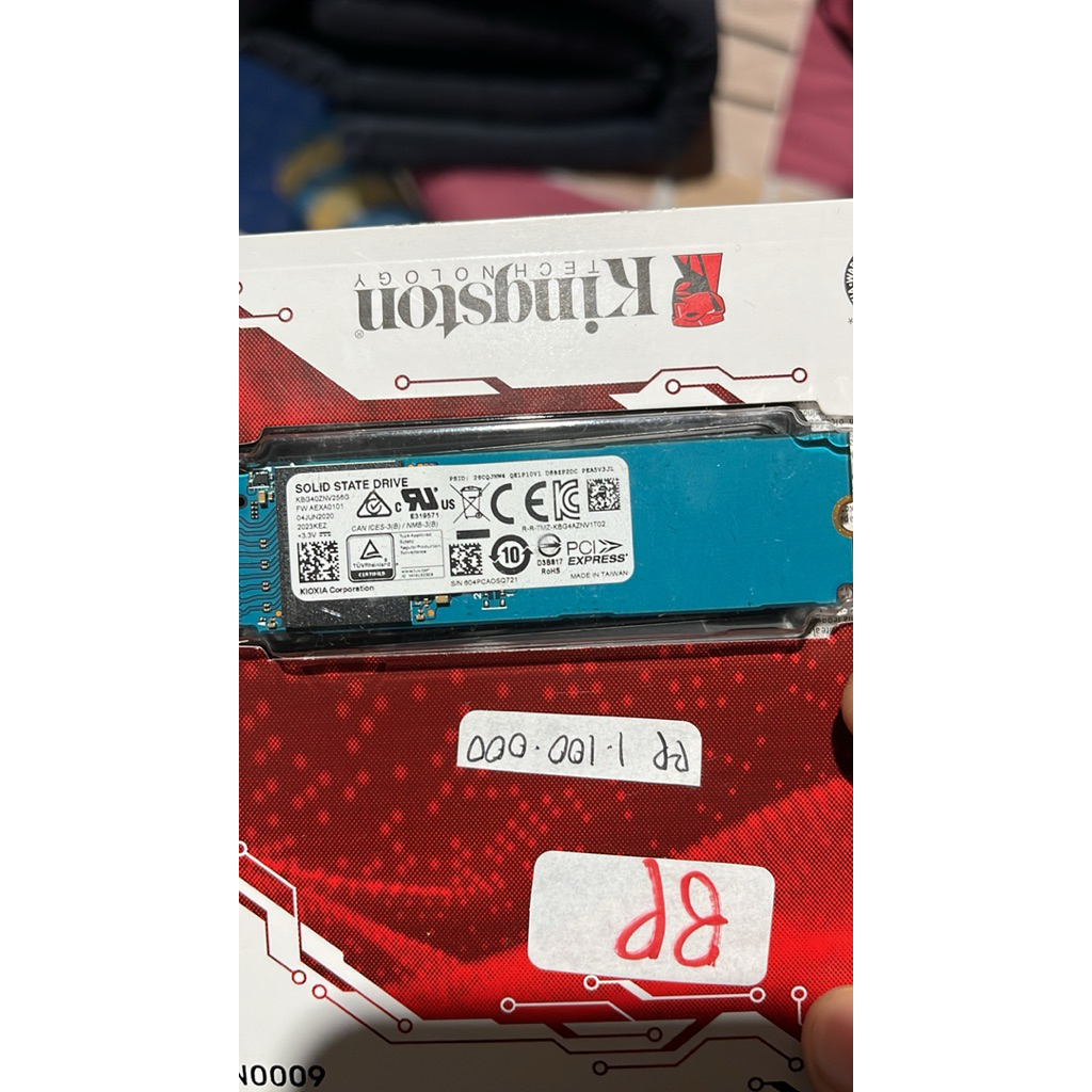 SSD NVME 256 KIOXIA BEKAS COPOTAN DARI LAPTOP MSI GF 63