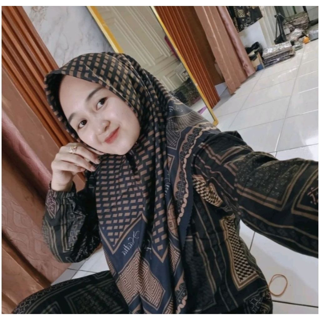 Gamis Set Hijab | Gamis Darby DNL Luxury