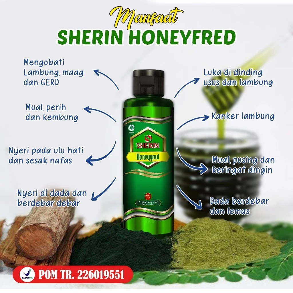 Madu Sherin Honey Gerd Herbal Lambung 210 Gram