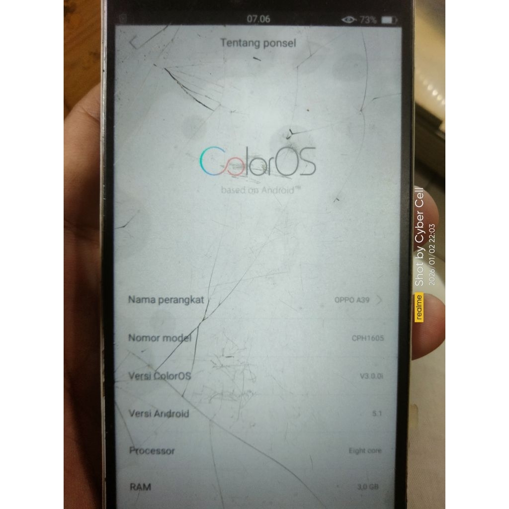 mesin oppo A39 normal