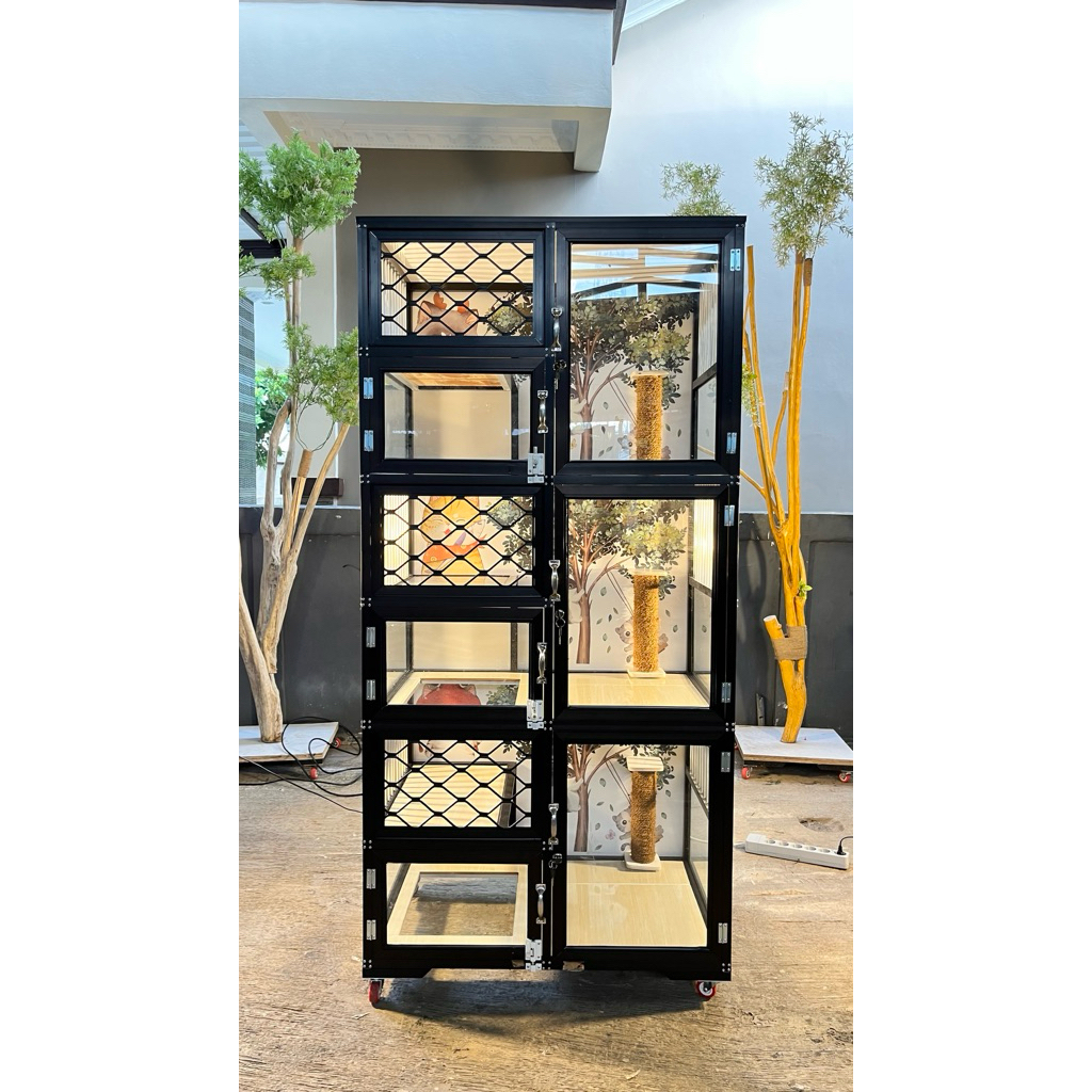 Kandang kucing Alumunium 3 Tingkat Best Seller