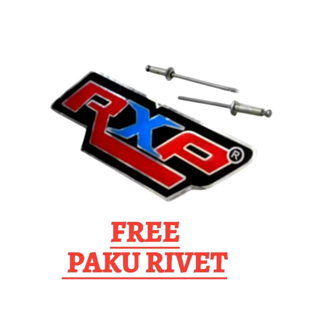 Emblem knalpot RXP all silincer free paku rivet
