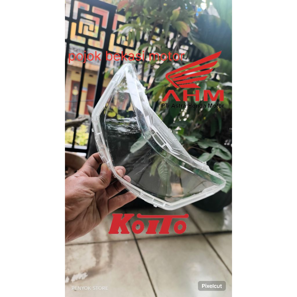 MIKA KACA LAMPU DEPAN BEAT DELUXE K1A 2020 2021 2022 ORIGINAL