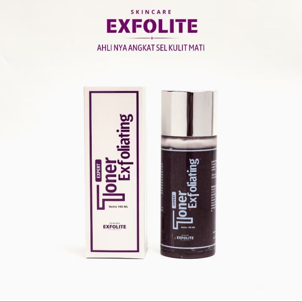 Exfolite Skincare Toner Exfoliating Toner untuk flek hitam membandel dan tebal