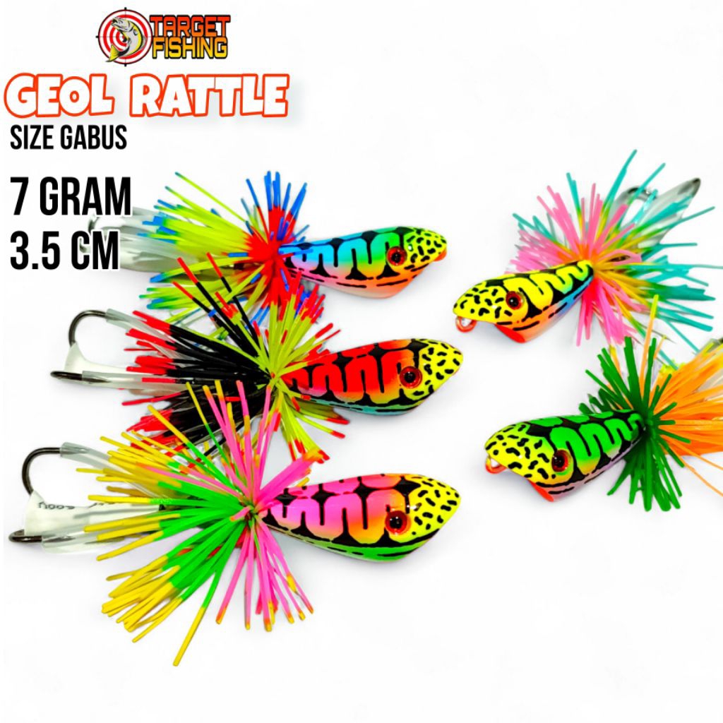 Jump Frog Mini WTD Size Gabus 3.5cm 7gram - Umpan Casting Gabus Mini Jaws