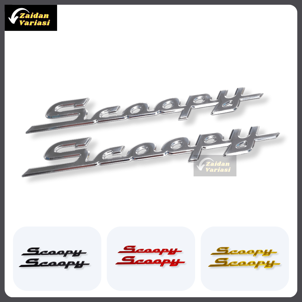Emblem Scoopy Aksesoris 2025 Stiker Full Body 2019 Sticker 2024 2023 2021 2016 2018 Prestige 2022