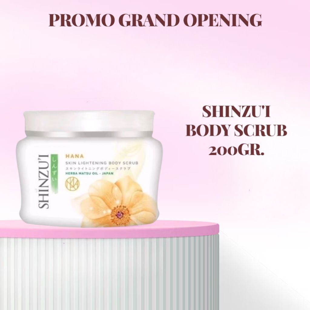 BODY SCRUB SHINZUI LULUR PEMUTIH KULIT BADAN PENGHILANG STRECK MARK BEKAS LUKA