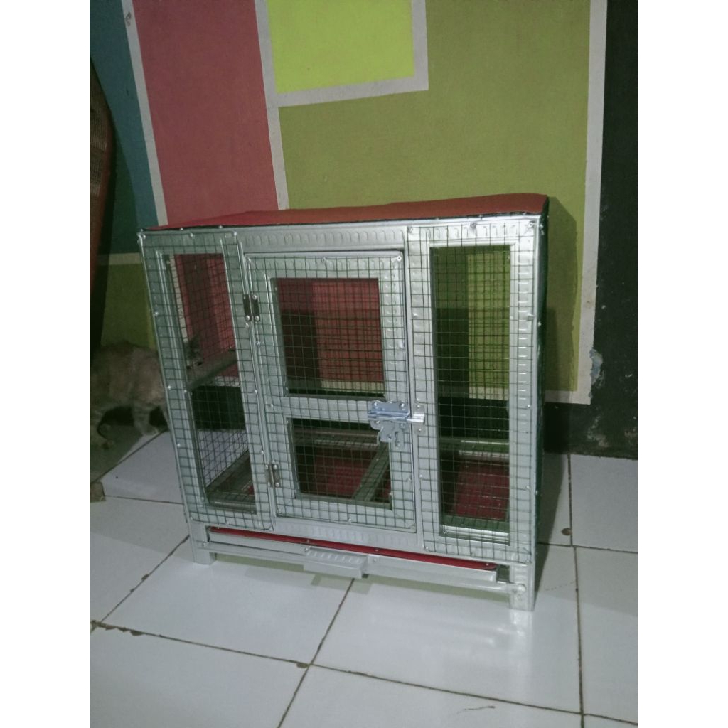 Kandang kelinci burung musang ayam kucing, kandang hewan estetik modern murah