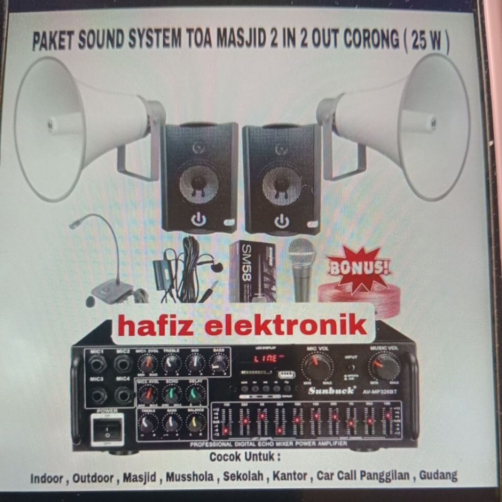 perlekapan, toa, masjid