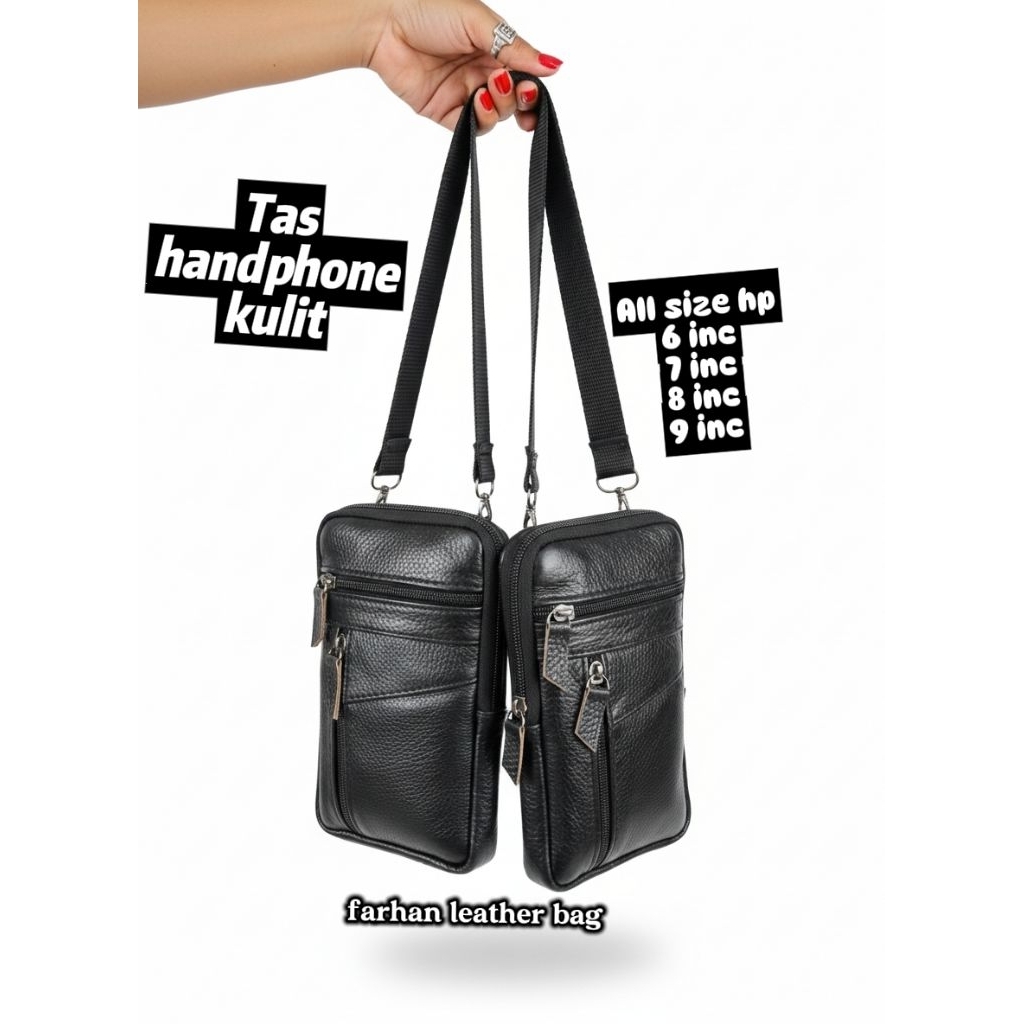 tas hp kulit tas pria tas cowok tas selempang