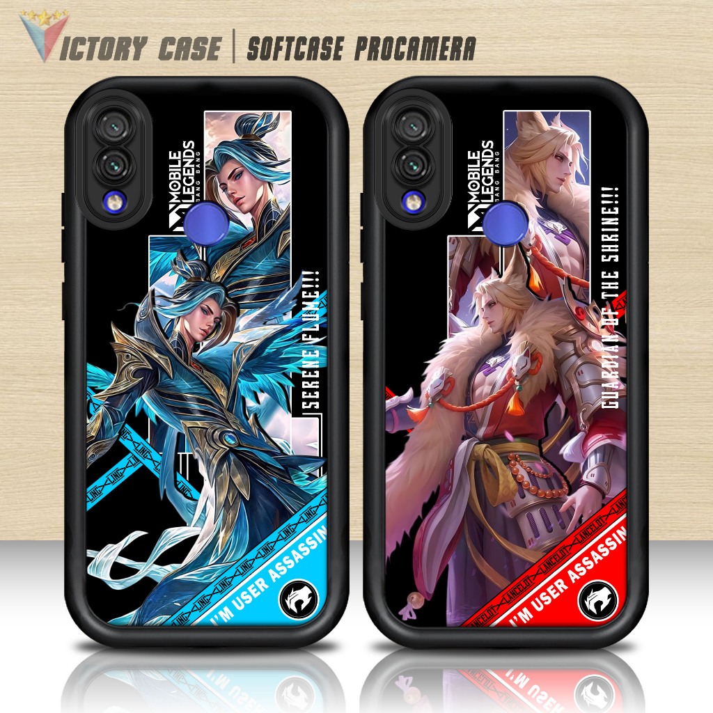 Softcase Glass kaca untuk REDMI NOTE 7 NOTE 7 PRO HEROML1 Casing Handphone Case Procamera